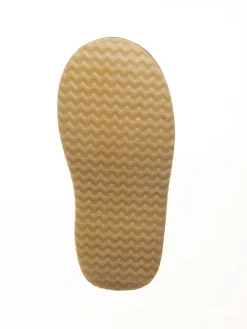 Leder-Winterstiefel in Rot/ Schwarz