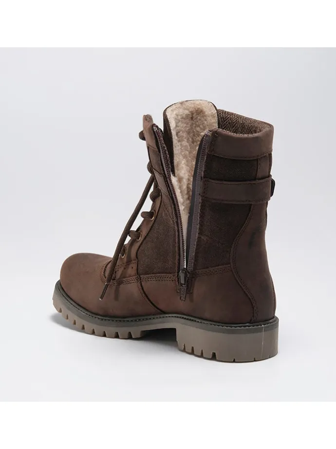 Leder-Winterstiefel "Roguemid" in Braun
