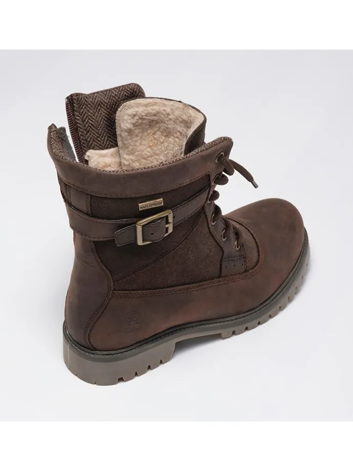 Leder-Winterstiefel "Roguemid" in Braun