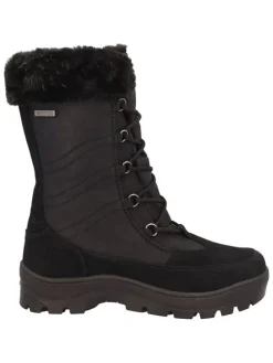 Leder-Winterstiefel "Rowenna" in Schwarz