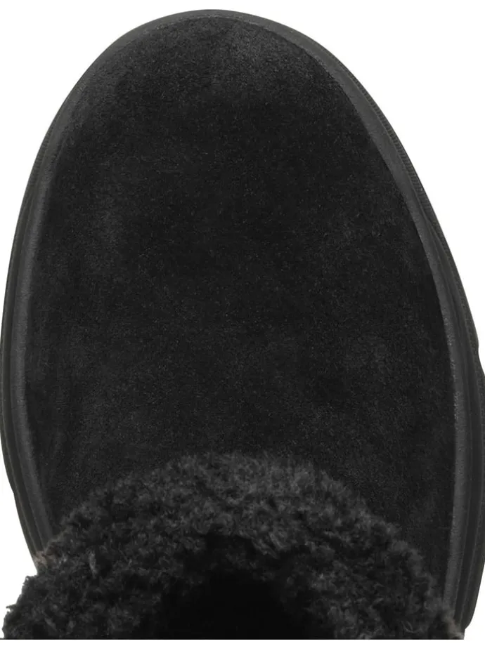 Leder-Winterstiefel "Spherica" in Schwarz