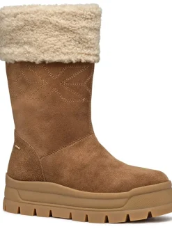 Leder-Winterstiefel "Spherica" in Hellbraun