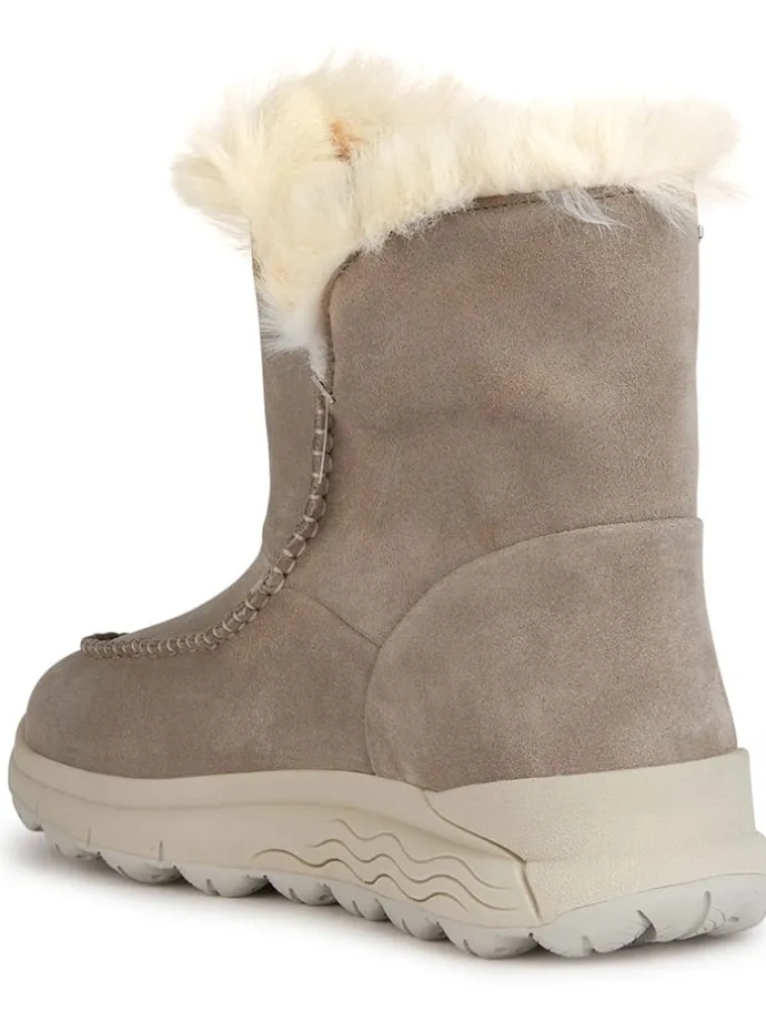 Leder-Winterstiefel "Spherica" in Beige