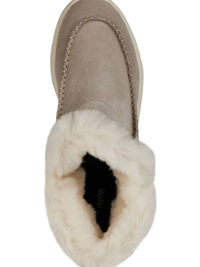 Leder-Winterstiefel "Spherica" in Beige