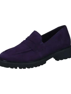 Loafers, Slipper in aubergine