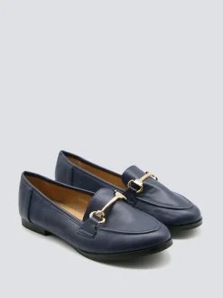 Mokassins in Dunkelblau