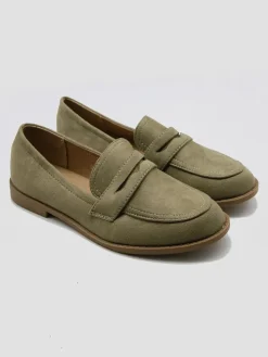 Mokassins in Khaki