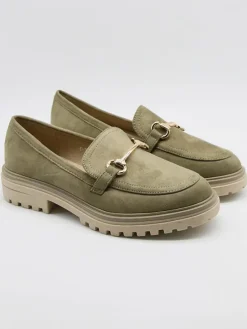 Mokassins in Khaki