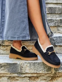 Mokassins in Schwarz