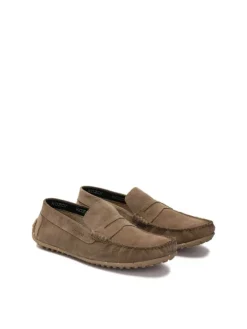 Mokassins in Taupe