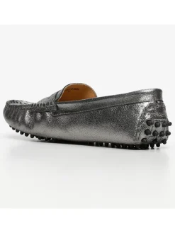 Mokassins "Thandie" in Silber