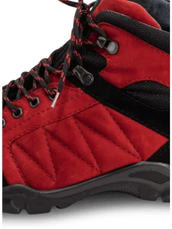 Nubukleder Trekking in cherryrot