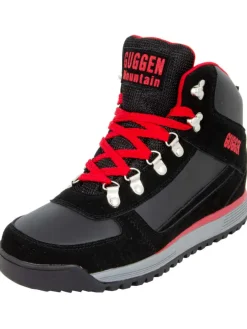 Outdoorschuhe Wanderschuh in Schwarz-Rot