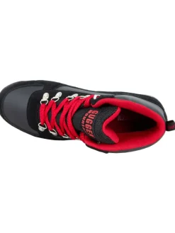 Outdoorschuhe Wanderschuh in Schwarz-Rot