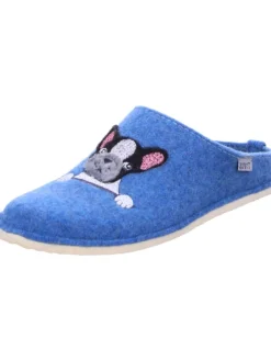 Pantoffel in blau