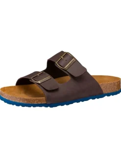 Pantolette "Bioline Concrete" in Braun