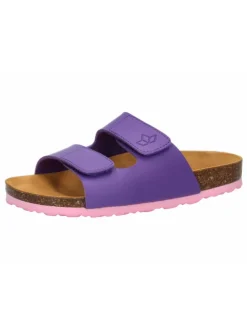Pantolette "Bioline Velcro Kids" in Lila