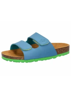 Pantolette "Bioline Velcro Kids" in Blau
