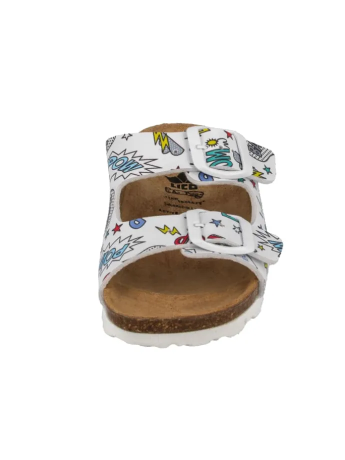 Pantolette "Bioline Zippy" in Weiß