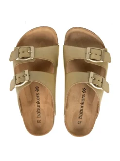 Pantoletten in beige