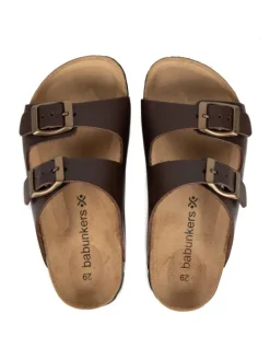 Pantoletten in braun