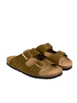 Pantoletten in grün