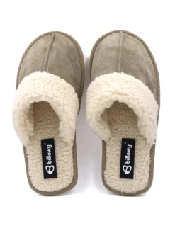 Pantoletten in khaki