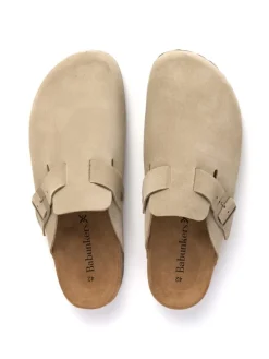 Pantoletten in khaki