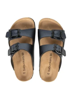 Pantoletten in schwarz