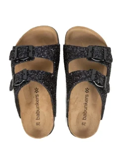 Pantoletten in schwarz