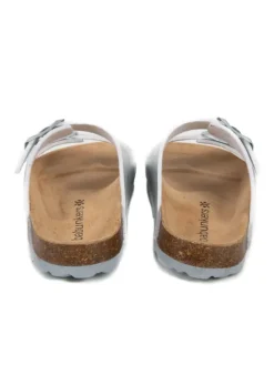 Pantoletten in silber