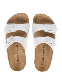 Pantoletten in weiß