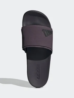 Pantoletten "ADILETTE COMFORT ELEVATED" in Schwarz