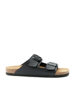 Pantoletten "Alberto" in Schwarz