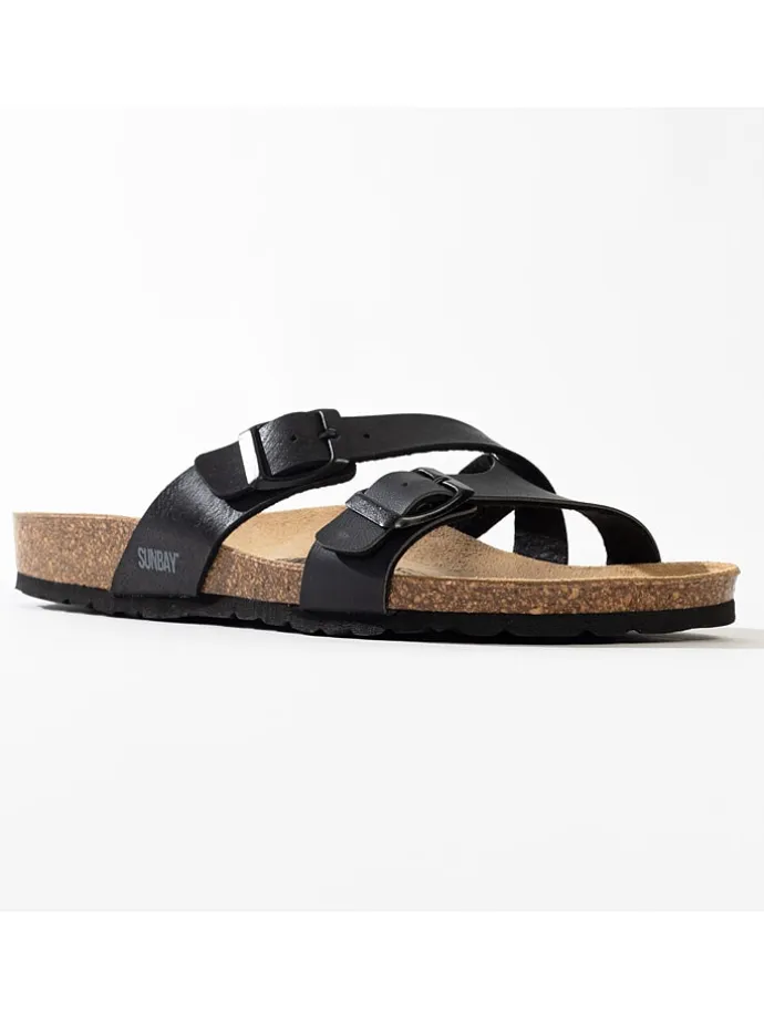 Pantoletten "Bambou" in Schwarz