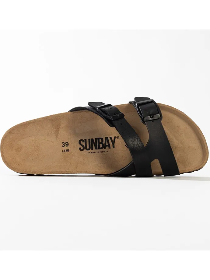 Pantoletten "Bambou" in Schwarz