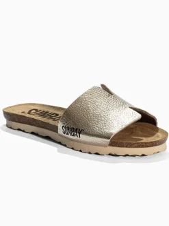 Pantoletten "Djeeli" in Gold