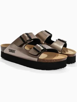 Pantoletten "Edelweiß" in Gold