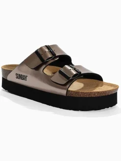 Pantoletten "Edelweiß" in Gold