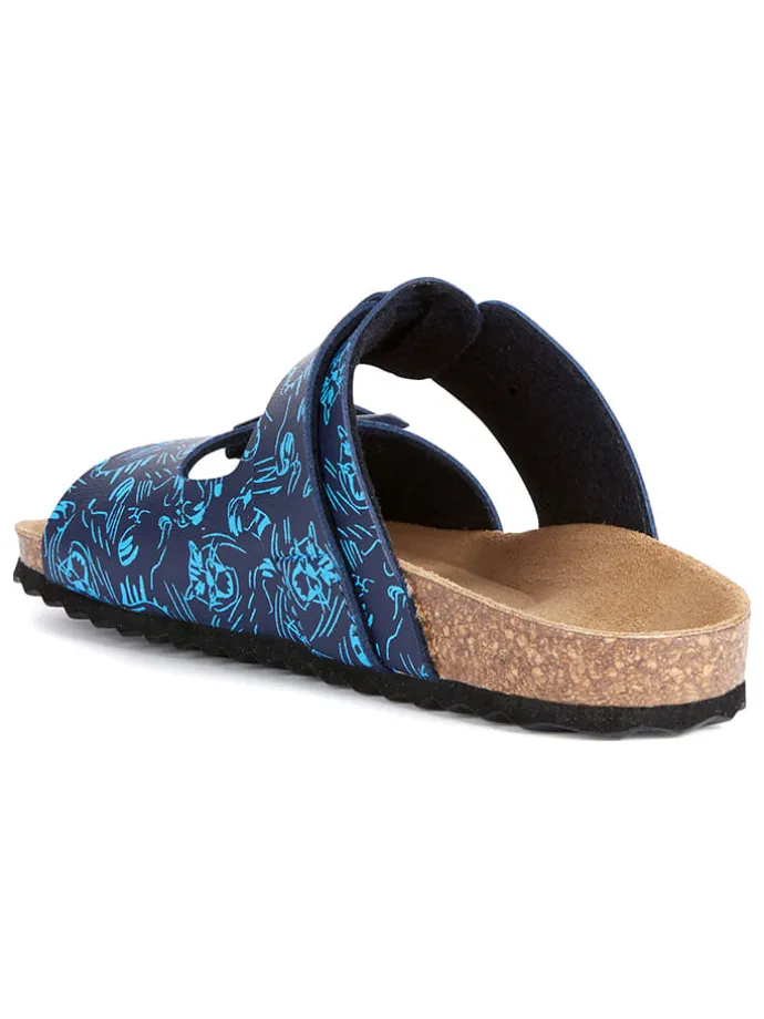 Pantoletten "Ghita" in Blau