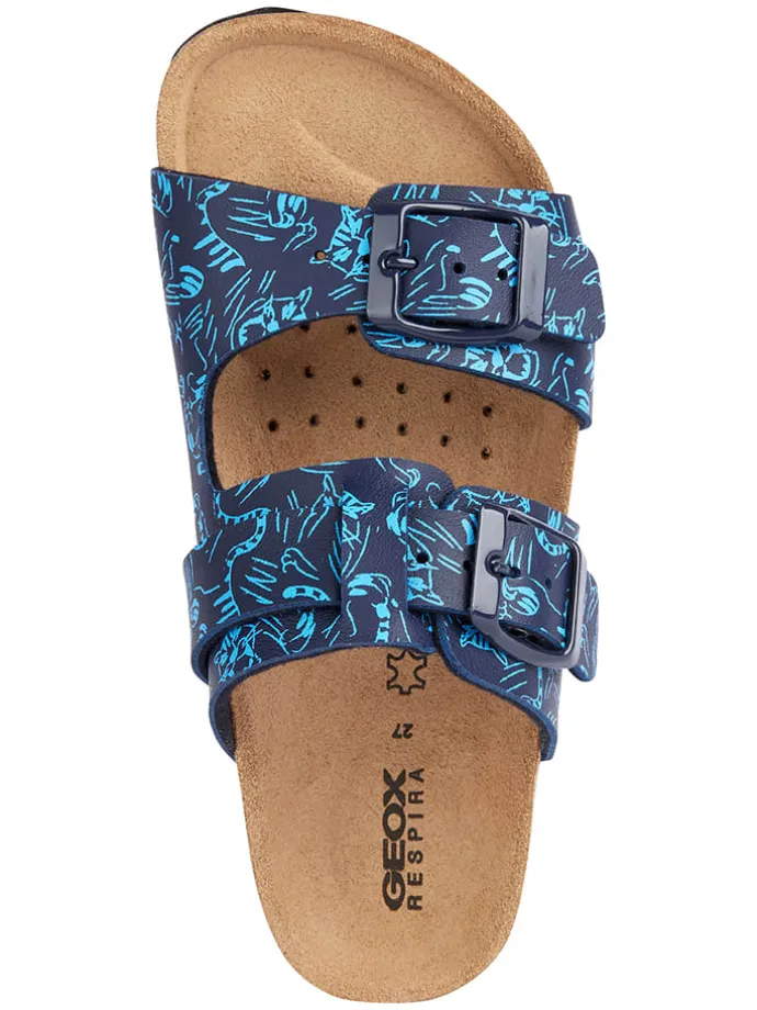 Pantoletten "Ghita" in Blau