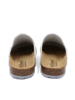 Pantoletten HOME FLOWERS in grau