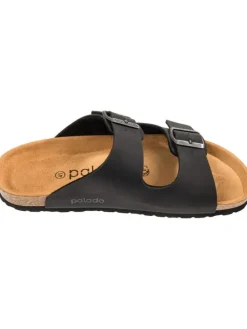 Pantoletten in Basic Matt Schwarz