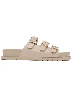 Pantoletten in Beige