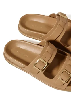 Pantoletten in Beige