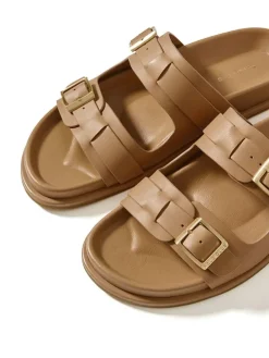 Pantoletten in Beige