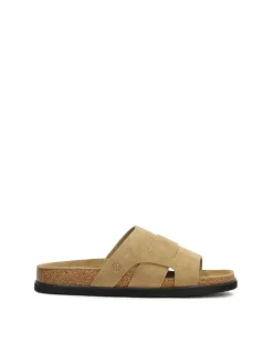 Pantoletten in Beige