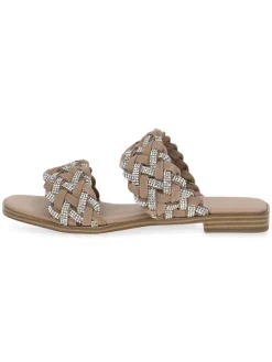 Pantoletten in Beige