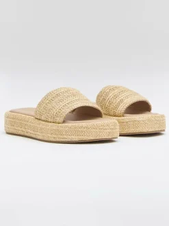 Pantoletten in Beige