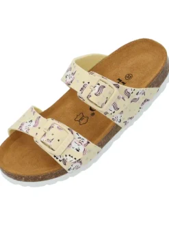 Pantoletten in Beige (Sesame)